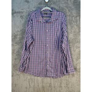 Lauren Ralph Lauren Shirt Size 2XLT Purple Plaid Performance Stretch Tall Fit